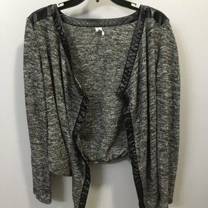 gray & black Studio Y cardigan size M